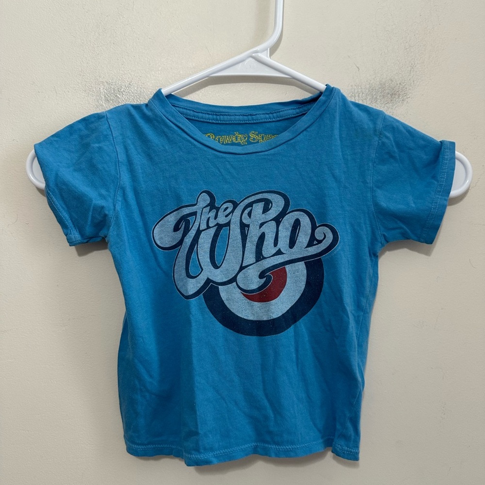 Rowdy Sprout The Who Blue Short Sleeve Simple Tee Babies 12-18 months